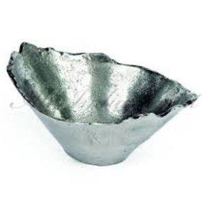 Bol rond fait main, nouveau design, qualité supérieure, métal poli avec base noire, bol de service, accessoires de cuisine pour la maison - Product Image 5
