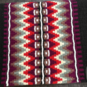 Tapis de selle Western haut de gamme |   Couverture de selle de cheval en laine mélangée tissée à la main, profilée |   Tapis de selle personnalisé en couleur pour l'équitation - Product Image 4