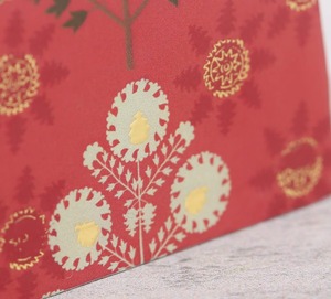Boîte à mouchoirs en bois MDF rouge imprimée, motif traditionnel chinois, pratique pour la maison, décoration de table d'hôtel, organisateur pour le bureau - Product Image 5