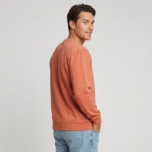 Custom Men Oversized Crew Neck <b>Sweatshirt</b> Premium Cotton Fleece <b>Plain</b> Pullover Casual Streetwear Unisex <b>Sweatshirt</b> - Product Image 4