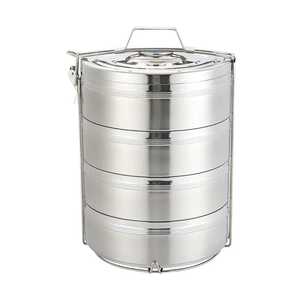 Lonchera de Acero Inoxidable con Compartimentos, Bento Metálica Hermética, Contenedor de Alimentos para Niños Escolares - Product Image 4