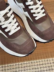 Zapatos de Diseño de Lujo con Logotipo Triangular Personalizado, con Plataforma, Suela Gruesa de Tela, Estilo Casual para Caminar con Cordones para Hombre y Mujer - Product Image 6