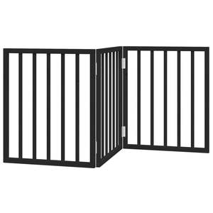 Barrera Plegable de 3 Paneles para Perros en Negro, Madera de Álamo de 59.1 Pulgadas para Mascotas y Lápices - Product Image 2