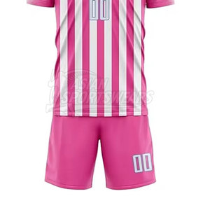 Uniforme de football respirant de haute qualité fabriqué en usine avec impression personnalisée du numéro, du nom et du logo disponible en différentes couleurs et tailles - Product Image 6