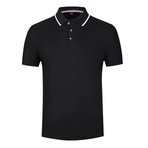 เสื้อโปโลสำหรับผู้ชายเสื้อถักแบบเข้ารูปผ้าฝ้ายแบบกำหนดเองได้ - Product Image 5
