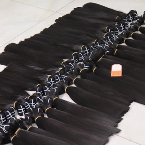 Usine de haute qualité en gros trame droite extensions de cheveux humains vietnamiens faisceaux meilleure vente 2024 - Product Image 3