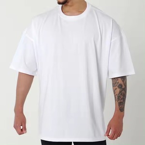 เสื้อยืดเจอร์ซีย์ผู้ชายแบบหนาพิเศษ ผ้าฝ้าย 100% ระบายอากาศได้ดี คอเต่า ไซส์ใหญ่พิเศษ ย้อมสีแบบโอเวอร์ไซส์ - Product Image 2