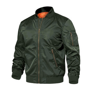 Blouson bomber homme streetwear, mode urbaine, fermeture éclair, veste décontractée légère - Product Image 1