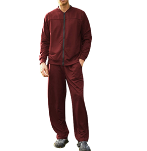 ชุดกีฬากลางแจ้งสไตล์สตรีทสำหรับผู้ชาย,ชุดวอร์มแบบซิปรูดเต็มหน้าพร้อมใช้งานชุดวิ่งจ๊อกกิ้งแบบซิป2ชิ้นเสื้อกันหนาวกันลม - Product Image 2