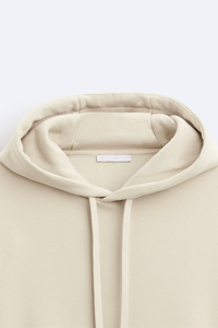 Pull en molleton doux avec poche kangourou, capuche réglable, ourlet et poignets côtelés, style streetwear - Product Image 3