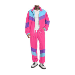 Survêtement coupe-vent léger en nylon de fabrication professionnelle pour homme, survêtement de jogging coupe-vent en nylon avec fermeture éclair - Product Image 1