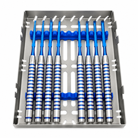 Kit de 8 instruments de chirurgie implantaire dentaire en acier inoxydable, ciseaux manuels, outils chirurgicaux buccaux, légers et ergonomiques