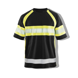T-shirts formels tricotés personnalisés à haute visibilité à prix abordable, avec logo réfléchissant, respirants, à manches courtes, écologiques, pour hommes, vente en gros - Product Image 6