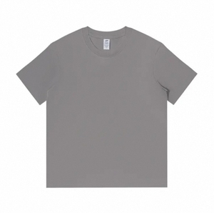 T-shirt décontracté classique noir uni pour homme, manches courtes, col rond, coupe régulière, 100 % coton jersey tricoté, teint uni - Product Image 4
