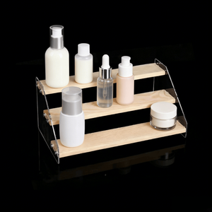 Wooden Trading Card <b>Display</b> Stand Riser Shelf Magnetic Holder for Graded Cards Self-Pickup Orders Toy Figure <b>Display</b> <b>Case</b> - Product Image 4