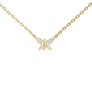 Collar con Colgante de Mariposa de Diamantes Ecológico, Joyería Fina de Primera Calidad para Mujer, Regalo de Cumpleaños Disponible para la Venta - Product Image 6