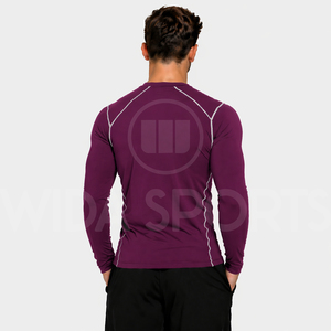 Men's Lightweight Breathable Athletic Compression Shirt Four-Way Stretch Moisture Wicking Base <b>Layer</b> for Gym Workout Training - Product Image 4