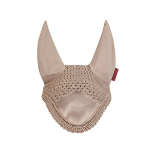 Máscara de orejas para caballo de algodón transpirable con diseño de ganchillo, antimosquitos y para el cuidado equino, con logotipo personalizado - Product Image 4