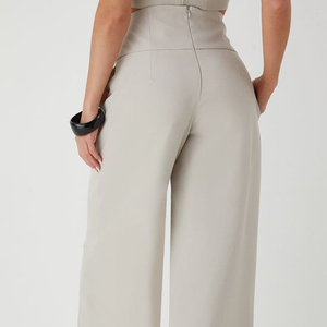 High Quality Ladies Fashion Straight <b>Trousers</b> High Waist Wide Leg Casual Office Pant for <b>Women</b> for <b>Winter</b> - Product Image 2