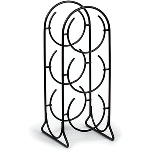 Estante para vinos de metal vintage con soportes, exhibidor de botellas de hierro forjado independiente para decoración del hogar, bar o cocina. - Product Image 4