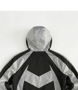 Wholesale Waterproof Windbreaker <b>Jacket</b> <b>Men's</b> Lightweight Zip Up Hooded <b>Jacket</b> Supplier - Product Image 5