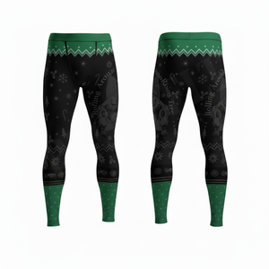 Leggings Térmicos de Compresión para Hombre con Logotipo de Marca Personalizado, Color Morado, OEM, Pantalones Deportivos para Yoga y Running - Product Image 2