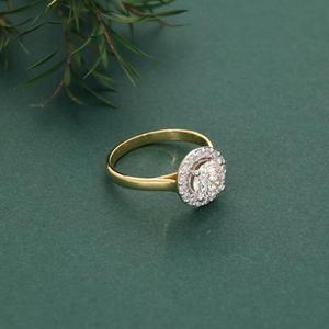 Anillo de Compromiso de Oro Amarillo de 18K con Diamante Cultivado en Laboratorio de 1.5ct, Corte Solitario, Certificado IGI, Chapado en Oro de Lujo, 4 Puntas, para Mujer - Product Image 5
