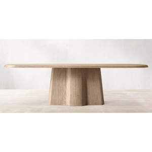 Mesa de Comedor Rectangular de Madera Maciza de Roble Daystar Trade, Extra Larga para 6 Personas, Diseño Moderno para Villa, Restaurante y Conferencias - Product Image 2