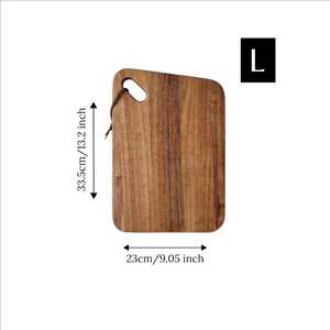 Planche à découper en bois d'acacia, planches à découper rustiques en bois avec poignée, ensemble de planches de service pour la cuisine, planche à charcuterie et à pain - Product Image 4