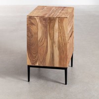Table de chevet en bois d'acacia Vandana Nova Nimbus