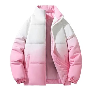 Full Sleeves Plus Size Eco-Friendly High Street Canvas Zipper Hooded Men's <b>Winter</b> Puffer Jacket OEM High Quality Waterproof - Product Image 1