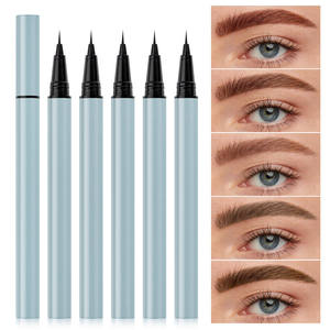 Stylo à sourcils liquide 5 teintes, waterproof, pointe micro-fine, effet tatouage, longue tenue, maquillage naturel pour sourcils effet poil à poil - Product Image 3