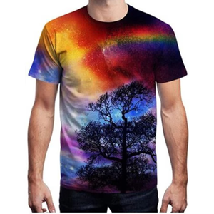 Camiseta Ligera y Transpirable para Hombre con Diseño Artístico de Galaxia y Nebulosa, Diseños de Lujo, Manga Corta, Opciones Personalizables, Servicios OEM - Product Image 1