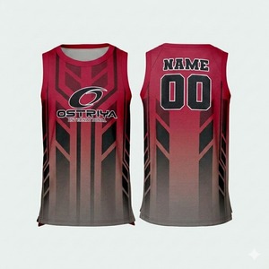 Maillot de basketball personnalisé de haute qualité avec nom et numéro imprimés par transfert thermique, vêtements de sport professionnels unisexes grandes tailles, devant - Product Image 2
