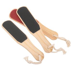 Raspador de pies con mango de madera, removedor de callos de doble cara, herramienta para el cuidado de los pies, para eliminar la piel dura y muerta - Product Image 4