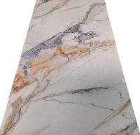 Panneau mural en PVC effet marbre, imperméable, ignifuge, revêtement design moderne pour les espaces de divertissement, décoration intérieure