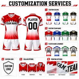 Conjunto de Uniforme de Fútbol Escolar Personalizado, Jersey y Pantalones Cortos de Fútbol Ligeros Sublimados, Fabricante de Kits Personalizados para Equipos Estudiantiles - Product Image 3