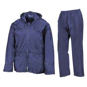 Universal Adult Waterproof Windproof Classic Fashionable Rain Suit Hooded <b>Jacket</b> Pants Set <b>Reflective</b> Polyester Outdoor Hiking - Product Image 2