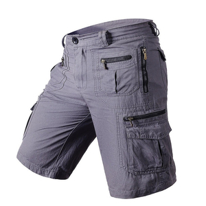 Men's Plus Size Breathable Quick-Dry <b>Cargo</b> Shorts Print Black Mid Waist Workwear Style Bermuda Length Spandex/Polyester Multiple - Product Image 3