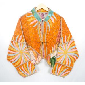 Exclusive Collection One-of-a-kind Patchwork Vintage Kantha <b>Jacket</b> Designer Boho <b>Hippie</b> Women <b>Jacket</b> Kantha women wear <b>jacket</b> - Product Image 1