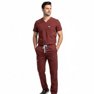 Men Cotton Doctor Hospital <b>Scrub</b> Suit Medical Uniform OEM Factory Custom Design High Quality Comfortable <b>Scrub</b> Suits Custom - Product Image 2