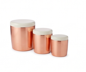 Ensemble de boîtes en aluminium vintage rose avec couvercles sécurisés, élégantes boîtes de rangement pour fruits secs, pour la cuisine et l'hôtellerie - Product Image 3