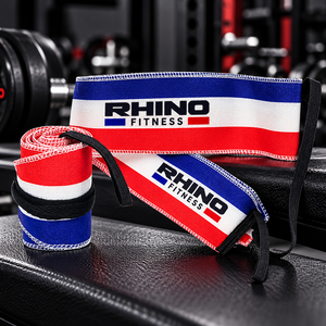 ผ้าพันข้อมือ Rhino Fitness ลายพราง ผ้าฝ้าย แบบติดตีนตุ๊กแก สำหรับมือซ้าย ช่วยพยุงข้อมือสำหรับยกน้ำหนัก สำหรับผู้ชาย - Product Image 4