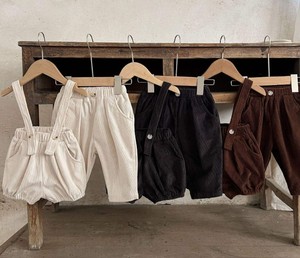 Pantalon en toile de style coréen pour bébés garçons et filles, coupe droite, séchage rapide, décontracté, rétro occidental, simple - Product Image 1