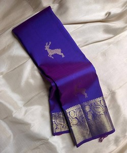 Sari de seda verde claro listo para enviar, vestido tradicional indio estilo Banarasi, sari drapeado con borde estampado para ceremonias. - Product Image 1