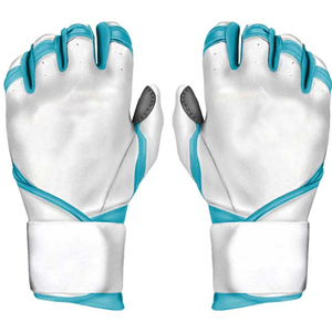 Custom Logo Baseball/Softball Batting Gloves High Quality Leather <b>Hook</b> & Loop Closure Quick-Dry Breathable Durable Left-Handed - Product Image 2