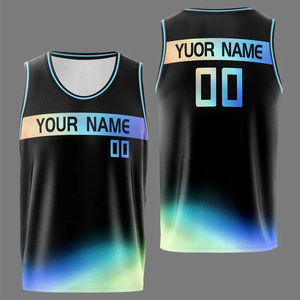 เสื้อบาสเก็ตบอลสองด้านแบบใหม่ ระบายอากาศได้ดี แห้งเร็ว ชุดฝึกซ้อมบาสเก็ตบอล พร้อมบริการ OEM - Product Image 5