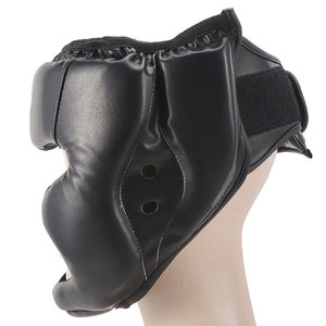 Protège-tête de boxe en cuir PU de haute qualité pour la compétition d'arts martiaux, confortable et respirant - Product Image 4