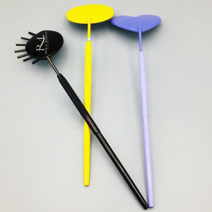 Ensemble de miroirs pour extensions de cils de 3 couleurs et 3 formes différentes avec poignée à prise diamantée / Miroir à cils à usage simple - Product Image 2
