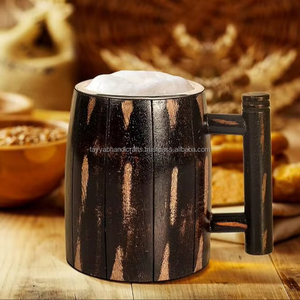 Chope à bière en bois à forte demande chope à bière en acier inoxydable avec chope à bière en bois faite à la main en bois d'Inde - Product Image 1